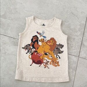 Disney Lion King Graphic Tank Top - Cream & Multicolor